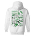 North Texas Mean Green Hand Sketched Artwork Cotton Fleece Women Hoodie - Vive La Fête - Online Apparel Store