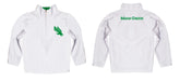 North Texas Mean Green Vive La Fete Logo and Mascot Name Womens White Quarter Zip Pullover - Vive La Fête - Online Apparel Store