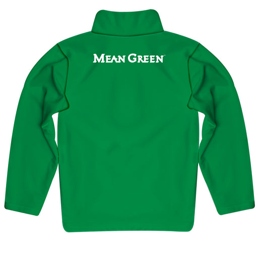 North Texas Mean Green Vive La Fete Logo and Mascot Name Womens Green Quarter Zip Pullover - Vive La Fête - Online Apparel Store
