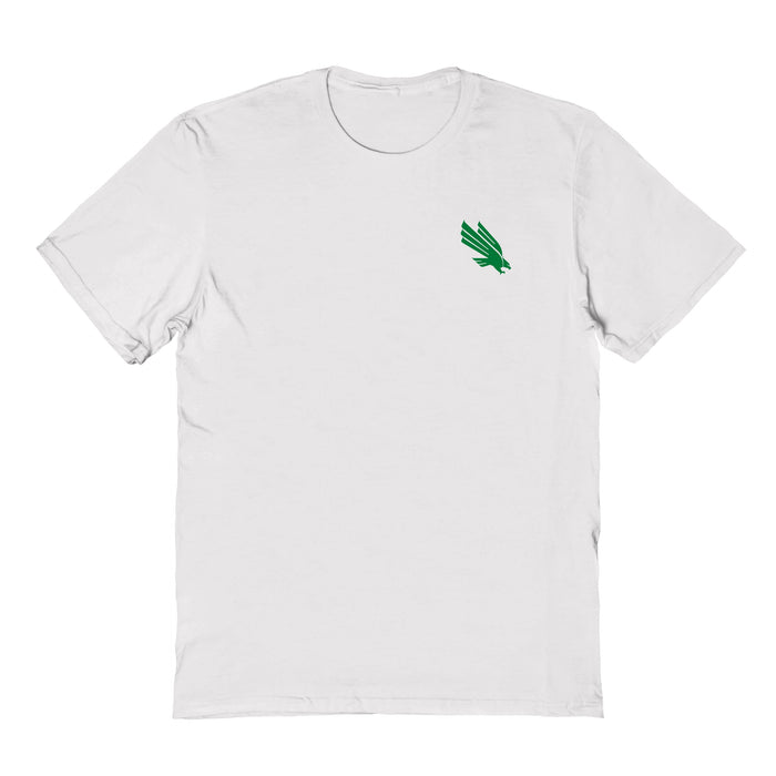 North Texas Mean Green Vive La Fete Impressions Artwork White Womens Cotton Tshirt