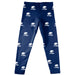 South Alabama Jaguars Leggings Blue All Over Logo - Vive La Fête - Online Apparel Store