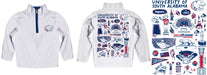 South Alabama Jaguars Hand Sketched Vive La Fete Impressions Artwork White Boys Quarter Zip Pullover V1 - Vive La Fête - Online Apparel Store