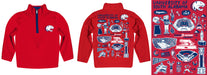 South Alabama Jaguars Hand Sketched Vive La Fete Impressions Artwork Red Boys Quarter Zip Pullover V1 - Vive La Fête - Online Apparel Store