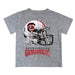 South Carolina Gamecocks Original Dripping Football Helmet Heather Gray T-Shirt by Vive La Fete