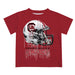 South Carolina Gamecocks Original Dripping Football Helmet Maroon T-Shirt by Vive La Fete