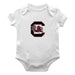 South Carolina Gamecocks Cotton Short Sleeve Bodysuit White