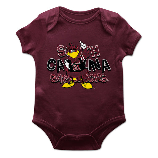 South Carolina Gamecocks Vive La Fete Infant Game Day Maroon Short Sleeve Bodysuit