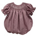 South Carolina Gamecocks Smocked Maroon Gingham Short Sleeve Girls Bubble