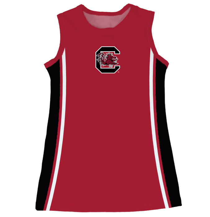 South Carolina Gamecocks Sleeveless Cheerleader A Line Dress Maroon