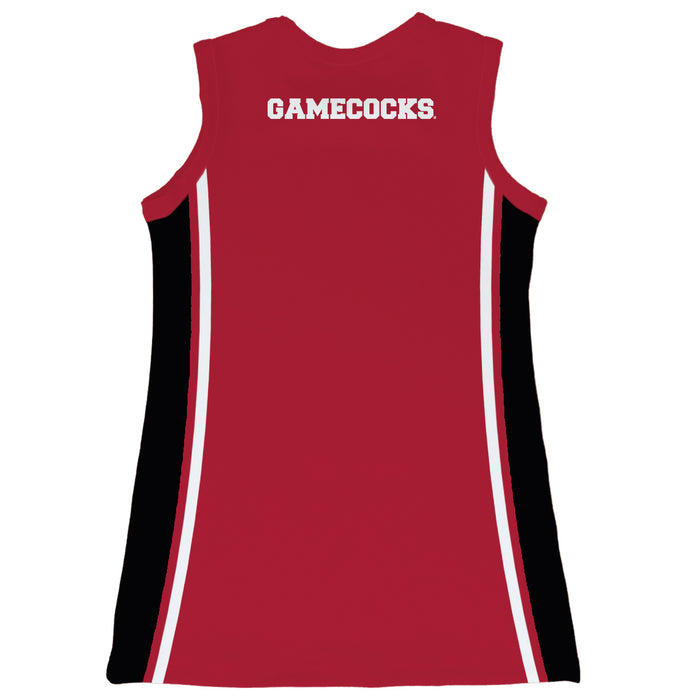 South Carolina Gamecocks Sleeveless Cheerleader A Line Dress Maroon