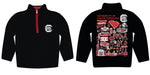 South Carolina Gamecocks Vive La Fete Impressions Artwork Black Boys Quarter Zip Pullover V1 - Vive La Fête - Online Apparel Store