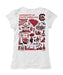 South Carolina Gamecocks Hand Sketched Vive La Fete Impressions Artwork White Girls Cotton Short Sleeve Tee - Vive La Fête - Online Apparel Store