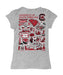 South Carolina Gamecocks Hand Sketched Vive La Fete Impressions Artwork Grey Girls Cotton Short Sleeve Tee - Vive La Fête - Online Apparel Store