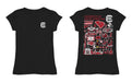 South Carolina Gamecocks Hand Sketched Vive La Fete Impressions Artwork Black Girls Cotton Short Sleeve Tee - Vive La Fête - Online Apparel Store