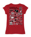 South Carolina Gamecocks Hand Sketched Vive La Fete Impressions Artwork Maroon Girls Cotton Short Sleeve Tee - Vive La Fête - Online Apparel Store