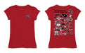 South Carolina Gamecocks Hand Sketched Vive La Fete Impressions Artwork Maroon Girls Cotton Short Sleeve Tee - Vive La Fête - Online Apparel Store