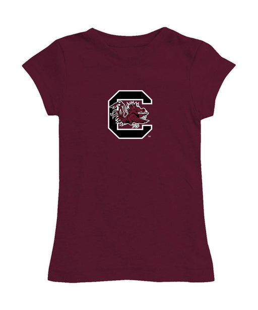 South Carolina Gamecocks Girl´s Fitted Cotton T-shirt Maroon