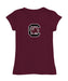 South Carolina Gamecocks Girl´s Fitted Cotton T-shirt Maroon