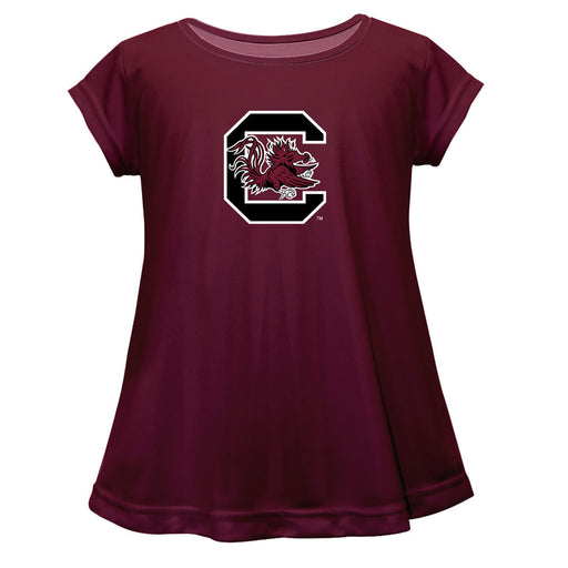 South Carolina Gamecocks Short Sleeve Youth Cotton Top Maroon