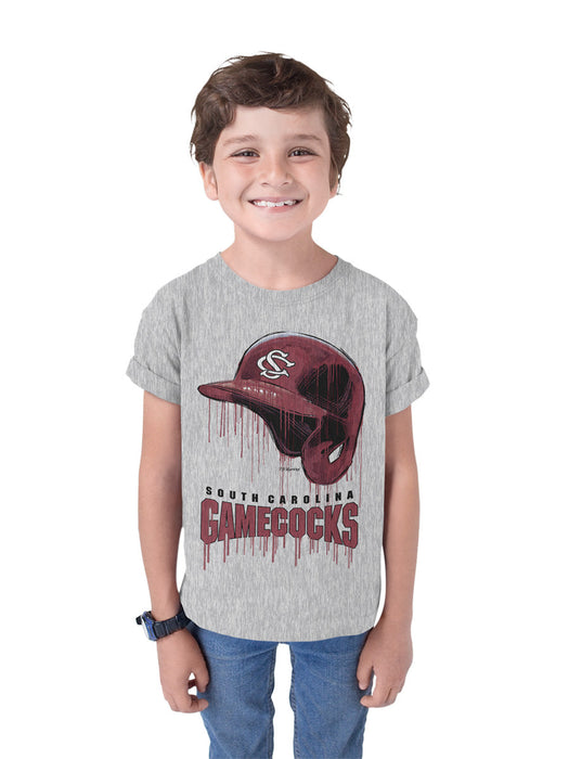 South Carolina Gamecocks Original Dripping Baseball Helmet T-Shirt Cotton by Vive La Fete - Vive La Fête - Online Apparel Store