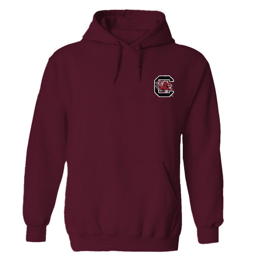 South Carolina Gamecocks Hand Sketched Vive La Fete Impressions Red Hoodies for Women - Vive La Fête - Online Apparel Store