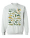 San Francisco Dons USF Hand Sketched Vive La Fete Impressions White Cotton Crewneck Sweatshirt for Women