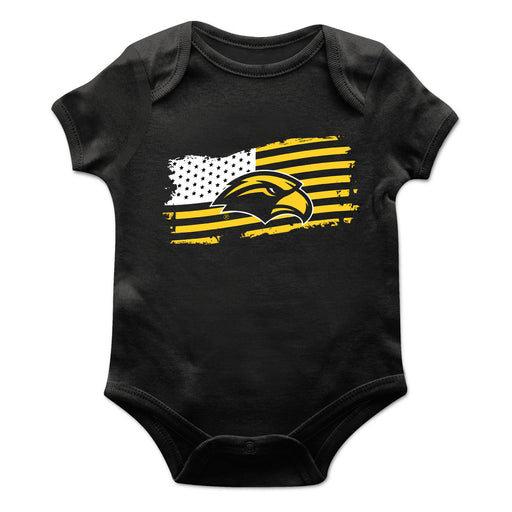 Southern Miss Golden Eagles Vive La Fete Infant Game Day Black Short Sleeve Bodysuit