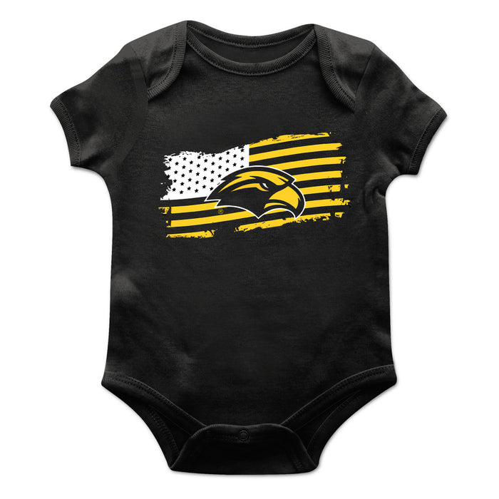 Southern Miss Golden Eagles Vive La Fete Infant Game Day Black Short Sleeve Bodysuit