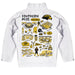 Southern Miss Golden Eagles Hand Sketched Vive La Fete Impressions Artwork White Boys Quarter Zip Pullover V1 - Vive La Fête - Online Apparel Store