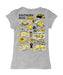 Southern Miss Golden Eagles Hand Sketched Vive La Fete Impressions Artwork Grey Girls Cotton Short Sleeve Tee - Vive La Fête - Online Apparel Store