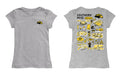 Southern Miss Golden Eagles Hand Sketched Vive La Fete Impressions Artwork Grey Girls Cotton Short Sleeve Tee - Vive La Fête - Online Apparel Store