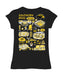 Southern Miss Golden Eagles Hand Sketched Vive La Fete Impressions Artwork Black Girls Cotton Short Sleeve Tee - Vive La Fête - Online Apparel Store