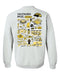 Southern Miss Golden Eagles Hand Sketched Artwork Black Crewneck Sweatshirt for Women - Vive La Fête - Online Apparel Store