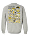 Southern Miss Golden Eagles Hand Sketched Artwork Black Crewneck Sweatshirt for Women - Vive La Fête - Online Apparel Store