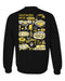 Southern Miss Golden Eagles Hand Sketched Artwork Black Crewneck Sweatshirt for Women - Vive La Fête - Online Apparel Store