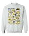 Southern Miss Golden Eagles Hand Sketched Vive La Fete Impressions White Cotton Crewneck Sweatshirt for Women