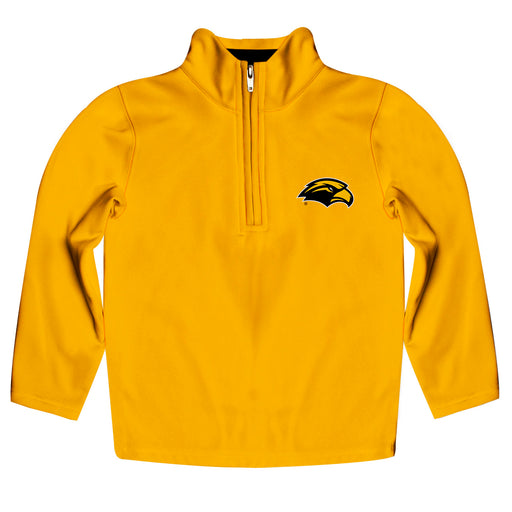 Southern Miss Golden Eagles Vive La Fete Logo and Mascot Name Womens Gold Quarter Zip Pullover