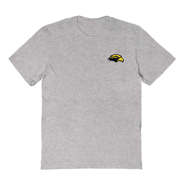 Southern Miss Golden Eagles Vive La Fete Impressions Artwork Grey Womens Cotton Tshirt