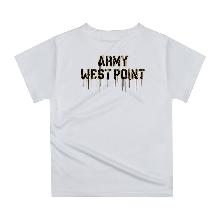 Army West Point Black Knights Original Dripping Football Helmet White T-Shirt by Vive La Fete - Vive La Fête - Online Apparel Store