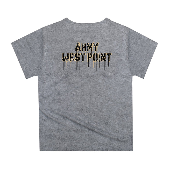 Army West Point Black Knights Original Dripping Football Helmet Heather Gray T-Shirt by Vive La Fete - Vive La Fête - Online Apparel Store