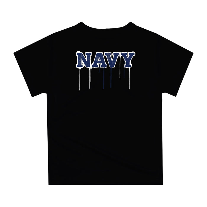 Naval Academy Midshipmen Original Dripping Football Helmet Black T-Shirt by Vive La Fete - Vive La Fête - Online Apparel Store