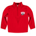 Southern Utah University Thunderbirds Vive La Fete Game Day Solid Red Quarter Zip Pullover Sleeves
