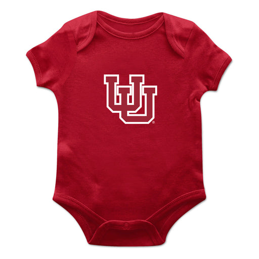 University of Utah Utes Cotton Short Sleeve Bodysuit Red