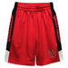 Utah Utes Vive La Fete Game Day Red Stripes Boys Solid Black Athletic Mesh Short