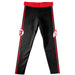 University of Utah Utes Vive La Fete Girls Game Day Black with Red Stripes Leggings Tights