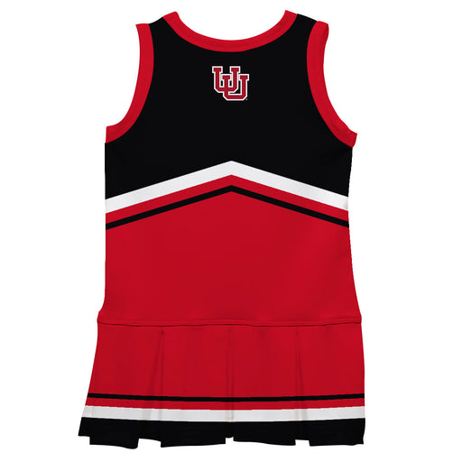 University of Utah Utes Vive La Fete Game Day Black and Red Sleeveless Chearleader Dress - Vive La Fête - Online Apparel Store