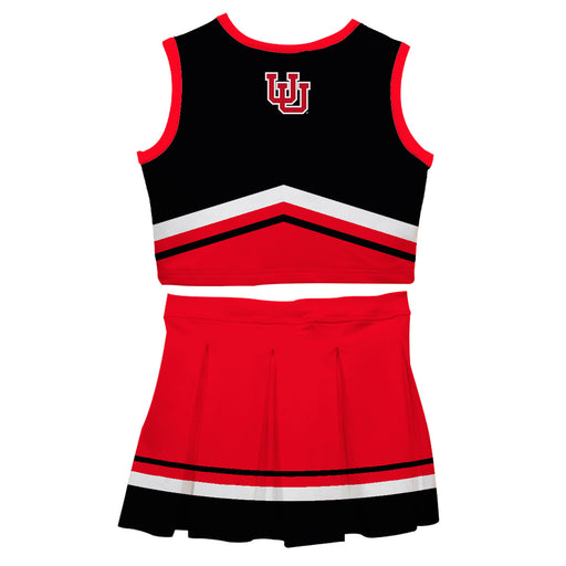 University of Utah Utes Vive La Fete Game Day Black and Red Sleeveless Chearleader Set - Vive La Fête - Online Apparel Store