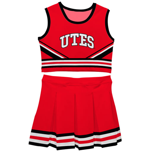 University of Utah Utes Vive La Fete Game Day Red Sleeveless Chearleader Set