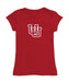 University of Utah Utes Girl´s Fitted Cotton T-shirt Red