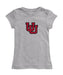 University of Utah Utes Girl´s Fitted Cotton T-shirt Grey
